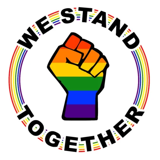 we stand together lgbt handptrn